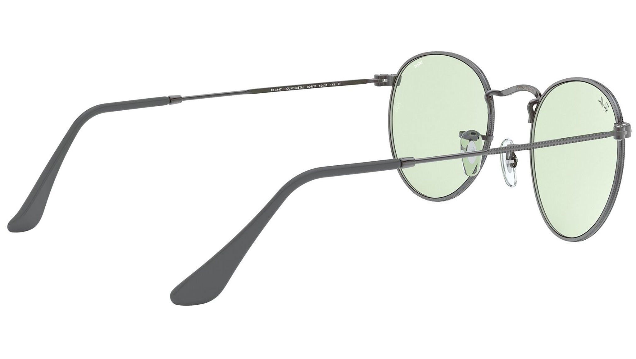 Round Solid Evolve RB3447 gunmetal green