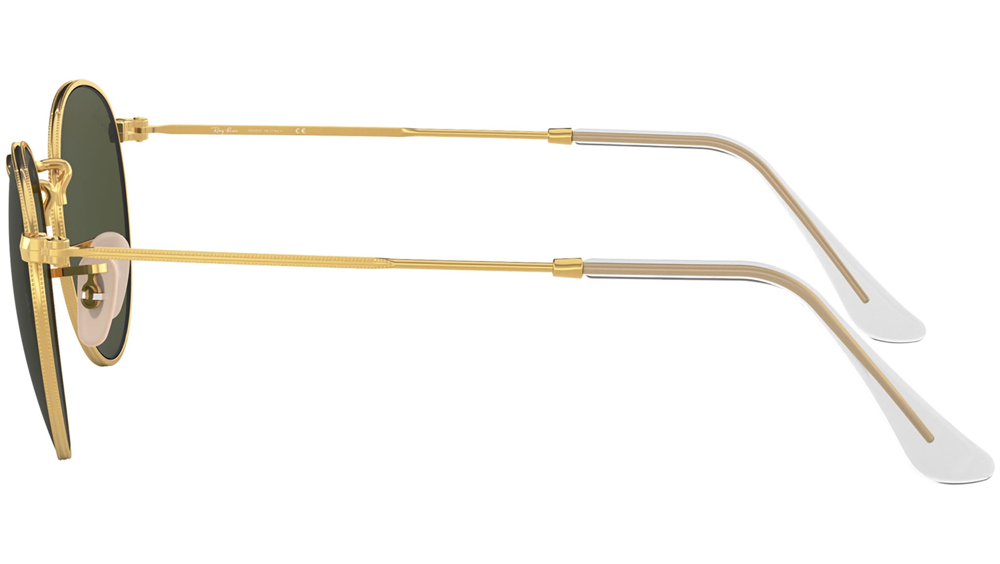 Round Metal RB3447 polished gold